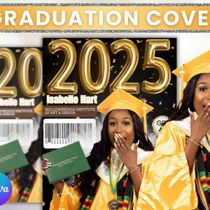 Magazine Cover Graduation Invite, Graduation Flyer, Graduation Event, Class of 2025 Graduates, Premade Graduation Celebration Flyer