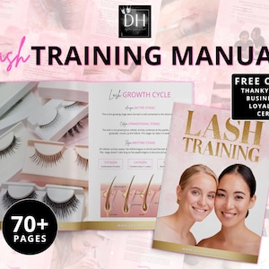 70+ Lash extension training template, lash Extension Training Manual, lash training template, lash training book editable, lash aftercare