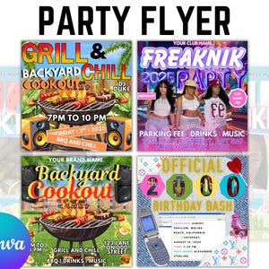 Birthday Flyer, Birthday Party Flyer, Men&#39;s Birthday Flyer, Male Birthday flyer, Birthday Boy, Bday Party Evite, Birthday Event, Invitation