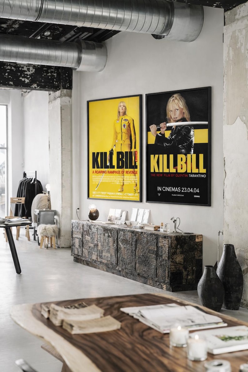 UMA THURMAN: Kill Bill Vol. 1 & 2 Poster Set – Cult Movie Wall Art ...