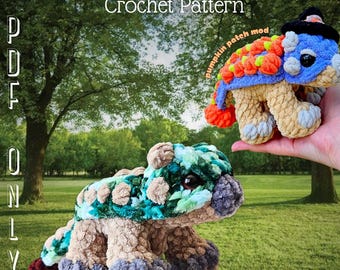 Mini Ankylosaurus Crochet Pattern| PDF Only| Amigurumi Dinosaur Plushie