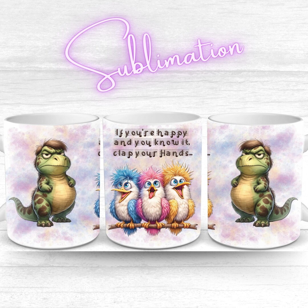 Sublimation File With Saying - Grumpy Dinosaur Design - Funny Humorous ...