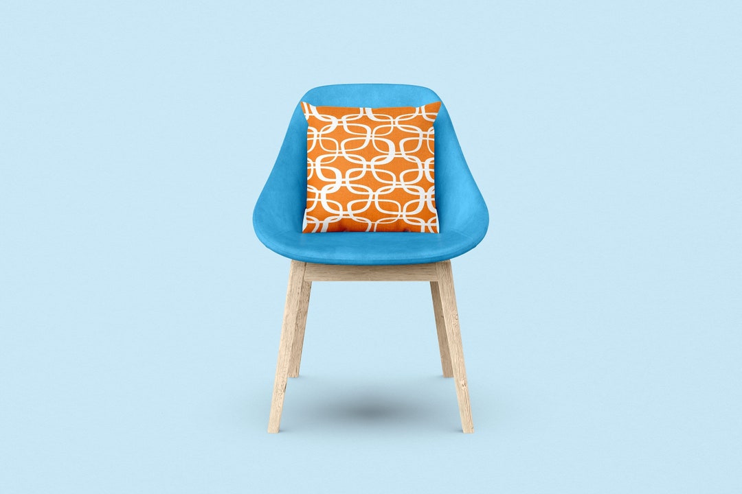 MCM Retro Inspired Burnt Orange Pillow Cover 12x 20
