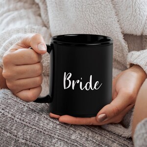 Bride mug bridal shower gift for her wedding bachelorette party gift for her coffee mug wedding favor bride to be mug wedding keepsake