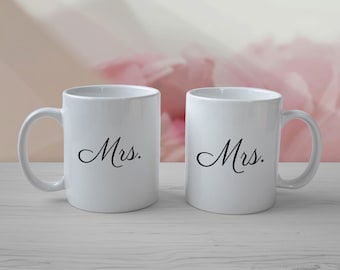 Lesbian wedding gift for wife gay wedding mug mrs and mrs bride to be mug gay gift wedding personal gift wedding gift engagement gift bridal