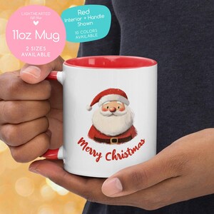 Santa Claus Mug, Christmas, Christmas Mug, Gifts for Her, Christmas Coffee Mug, Christmas Gift, Santa, Animated Christmas Mug, Santa Claus