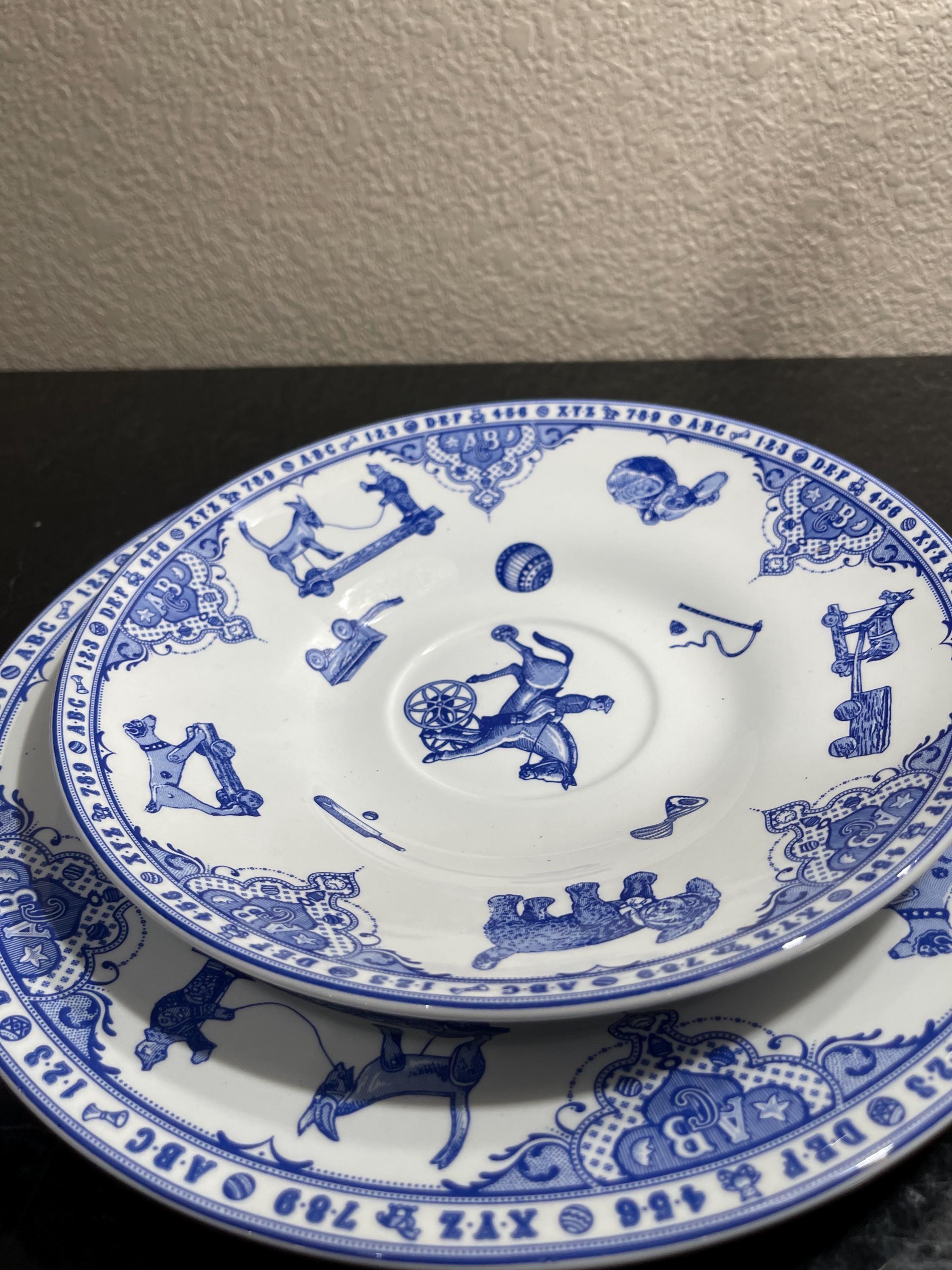 Spode Edwardian Childhood Blue Room Large Lattle Cup and Saucer