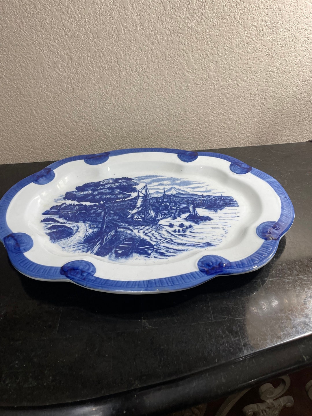 TP-PACIFIC Marushin Art Japan Large Platter 19 Inches Long