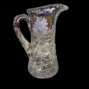 American Brilliant cut glass pitcher