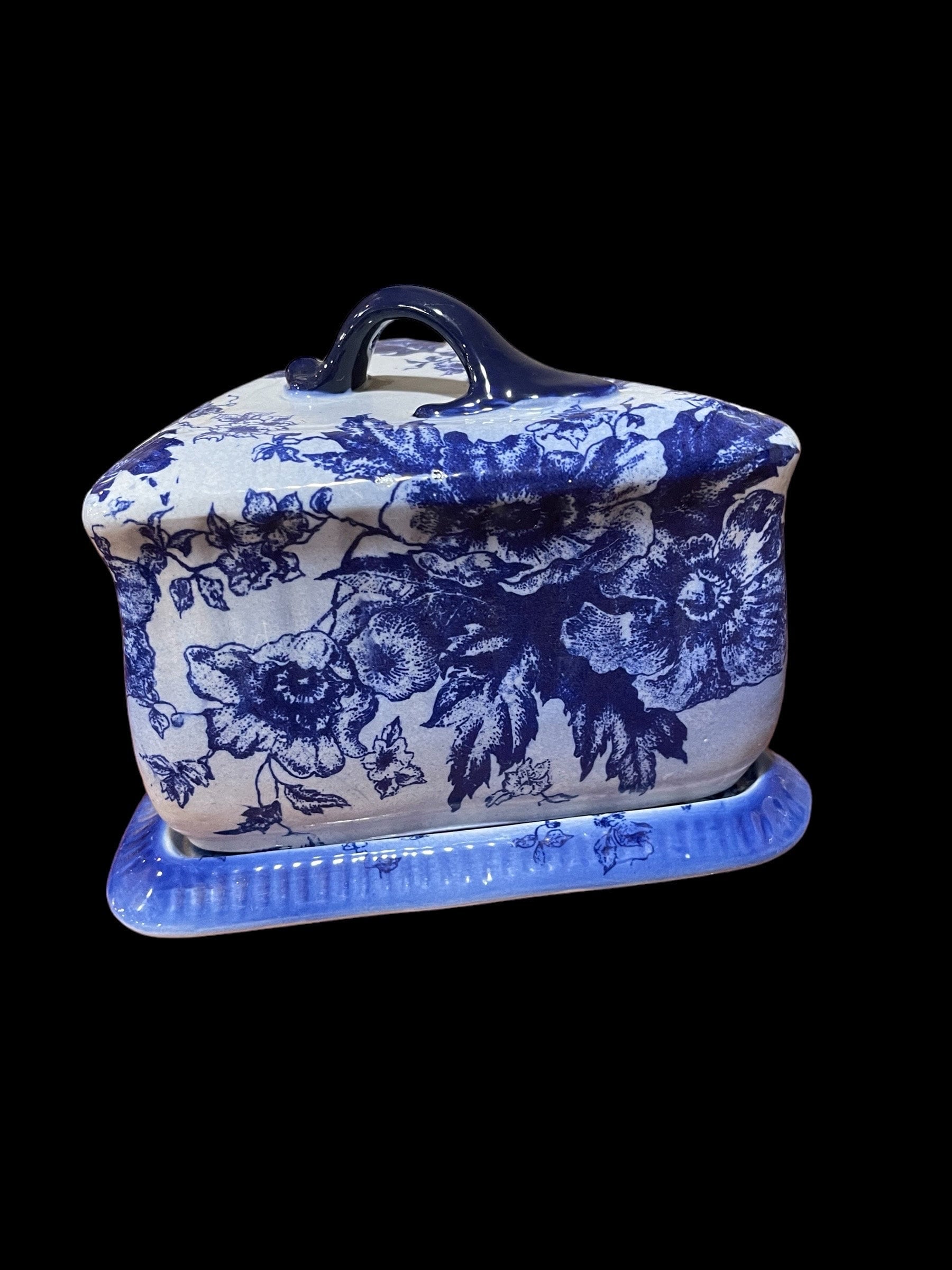 大きなヴィンテージ陶器のチーズまたはバター皿 - Etsy 日本
