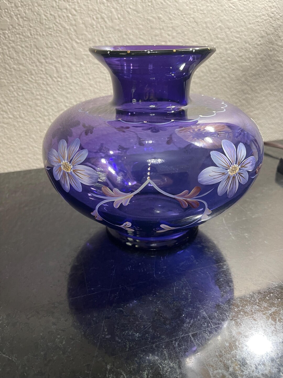Fenton Royal Purple Colonial Scroll Vase #1599/2950 7 Inches Tall - Etsy