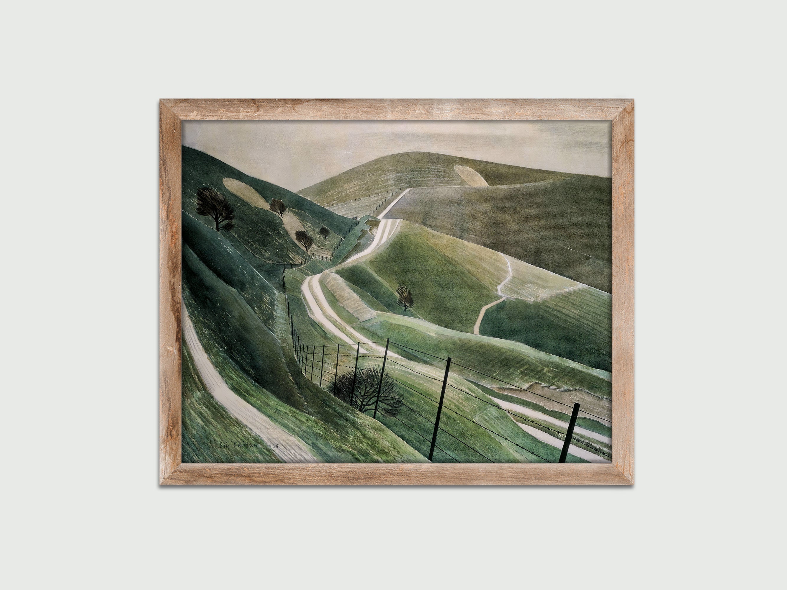 Zug Landschaft Di Eric Ravilious Von Eric Ravilious