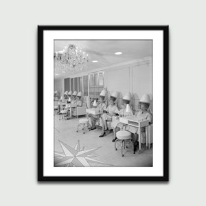 Day at the Beauty Salon, Vintage Print, Wall Art Print, Wall Decor, Home Decor, Digital Download, Printable Art