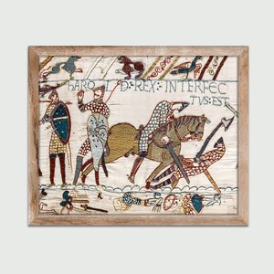 The Death of King Harold at the Battle of Hastings (1070), Vintage Painting, Classic Art Print, Wall Decor, Digital Download, Printable Art