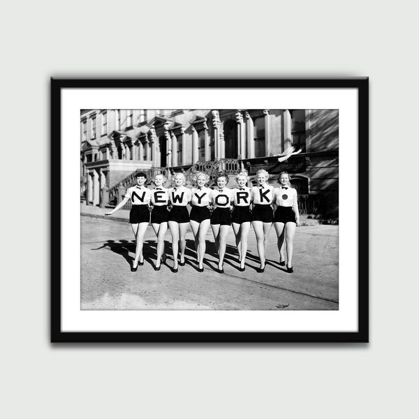 New York Chorus Line, Vintage Print, Wall Art Print, Wall Decor, Home Decor, Digital Download, Printable Art