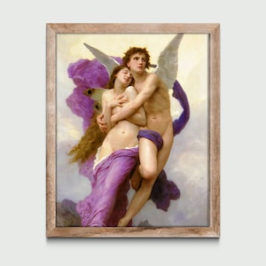 The Abduction of Psyche by William Adolphe Bouguereau, Vintage Painting, Classic Art Print, Wall Decor, Digital Download, Printable Art