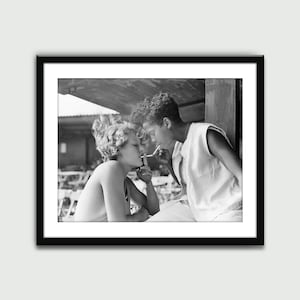 Couple of Girls Lighting Cigarettes Photo, Vintage Print, Wall Art Print, Wall Decor, Home Decor, Digital Download, Printable Art