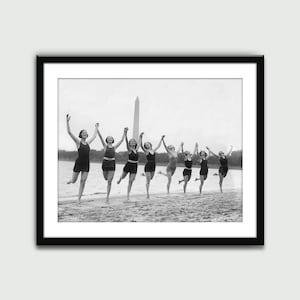 Morgan Dancers Washington D.C Beach Photo, Vintage Print, Wall Art Print, Wall Decor, Home Decor, Digital Download, Printable Art