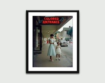 Gordon Park&#39;s Story of Segregated South, Vintage Print, Wall Art Print, Wall Decor, Home Decor, Digital Download, Printable Art