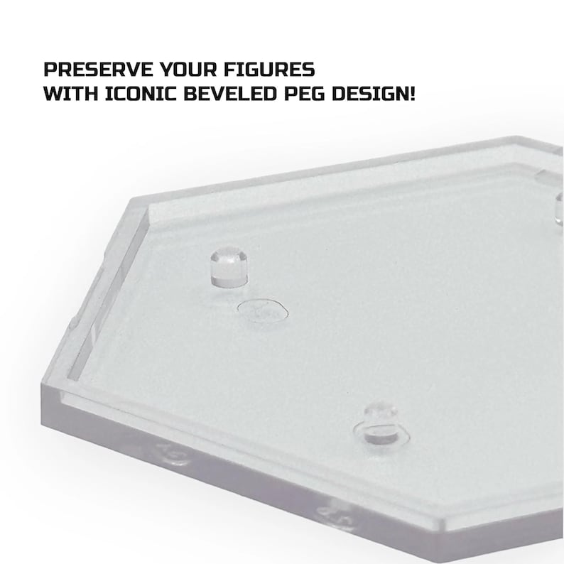 Multi-Sized Peg Footstands for Action Figures – Clear Display for Black Series, Marvel Legends, NECA, McFarlane, WWF, etc image 3