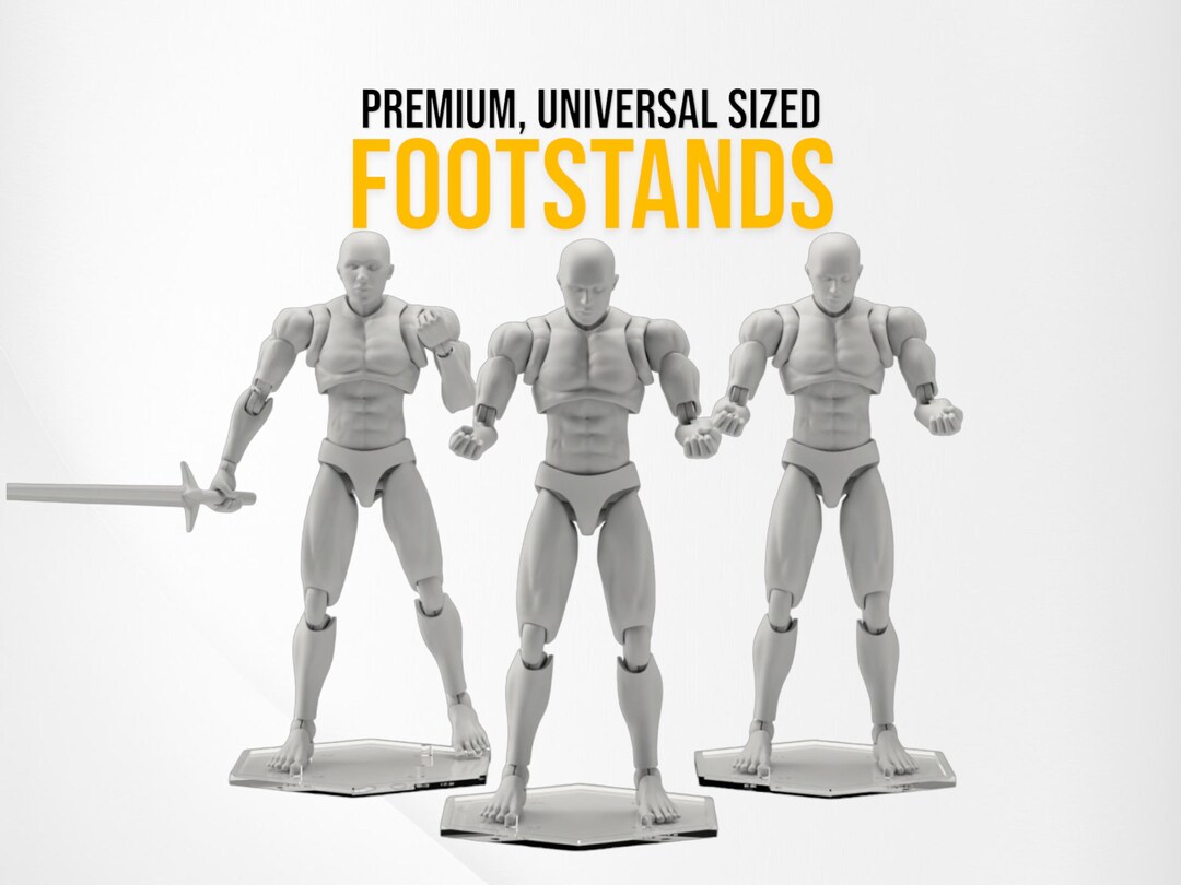 Action Figure Stands (peg Footstands) Pack Universal Fit