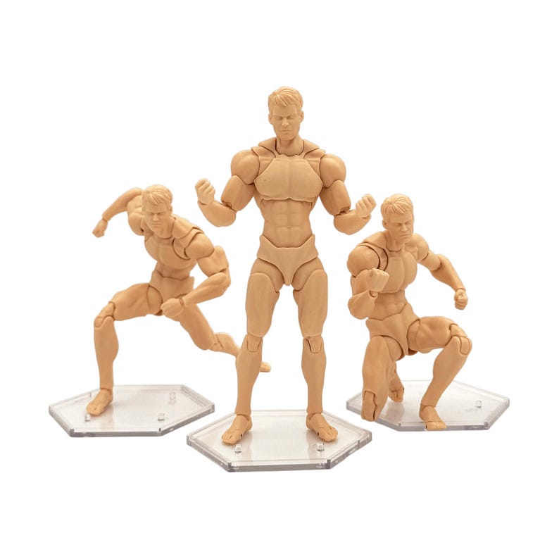 Multi-Sized Peg Footstands for Action Figures – Clear Display for Black Series, Marvel Legends, NECA, McFarlane, WWF, etc image 9