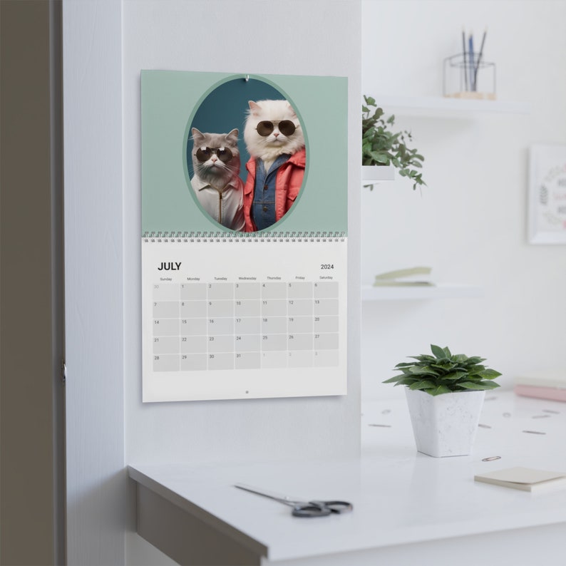 Sarcastic Cats Calendar 2024 Etsy
