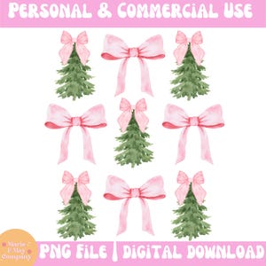 Coquette Bow png | Pink Bow Coquette png | Christmas Coquette png | Christmas Tree png | Bow png | Coquette png