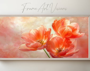 Soft Flowers Samsung Frame TV Art Summer Flowers Samsung art digital download