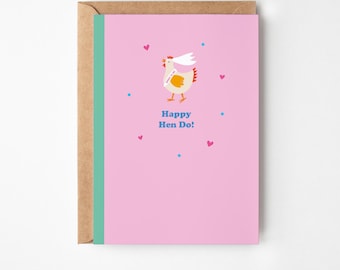 Happy Hen Do Greetings Card