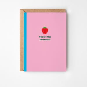Strawberry Greetings Card | Süsse Karte zum Geburtstag