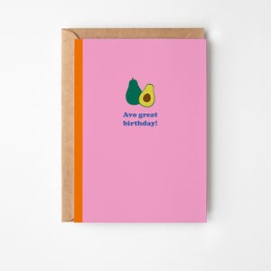 Avocado-Gruß-Karte | Avo Tolle Geburtstagskarte