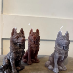 german shepherd - Alsatian candle