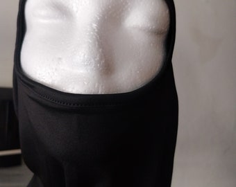 Fursuit Cooling Balaclava Fursuiting Furries - Personalisation available . Lightweight in Black