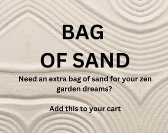 Bag of Sand | Zen garden Sand therapy mini DIY Kit Dollhouse Accessories Fairy Garden Sandbox Fidget Toy Sand Art DIY crafts