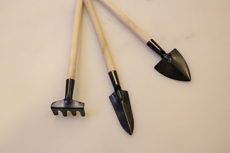 tabletop sand garden rake set