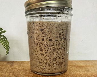 Rye Sourdough Starter. Organic, Fresh & Never Dehydrated. Award Winning Recpie Included. Perfect Gift Idea for Teachers.