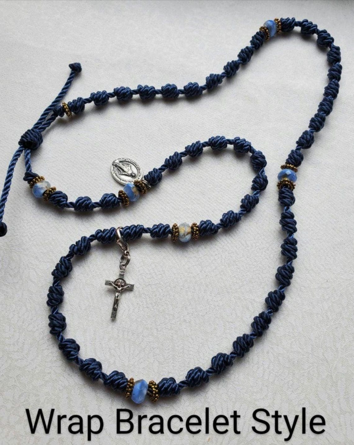 SUNFLOWER Knotted Rosary | Rope Rosary | Twine Rosary | Cord Rosary ...