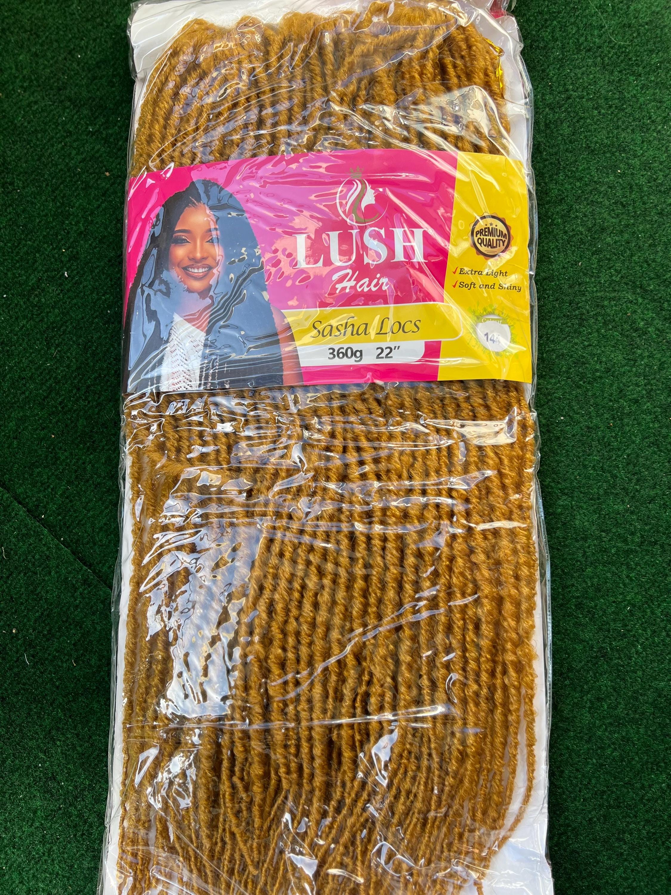 Lush Sasha Locs Hair Extension Crochet Braids 1 Pack 90 Strands 