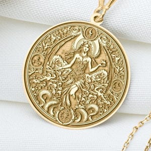 Lilith Pendant: Goddess Of Night Necklace, Feminine Power Charm