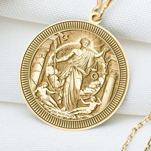 Lucifer Pendant: Fallen Angel Necklace, Scales of Justice Charm, Dream Amulet, Lightbringer Amulet