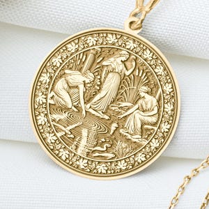 Naiads Pendant: Greek Water Nymph Necklace, Sacred River Charm