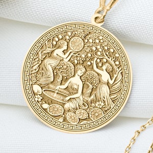 Limonids Pendant: Greek Meadow Nymph Necklace, Blooming Flower Charm