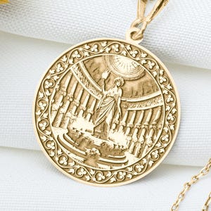 Rhea Necklace – Titan Mother Goddess Pendant, Protector of Zeus Amulet, Earth Wisdom Symbol Talisman, Ancient Divine Feminine Jewelry
