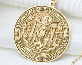 Justitia Pendant: Roman Goddess of Justice Necklace