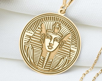 あき ヴィンテージ 刻印 18K 金 エジプト ツタンカーメン ペンダント あき ヴィンテージ 刻印 18K 金 エジプト ツタンカーメン ペンダント