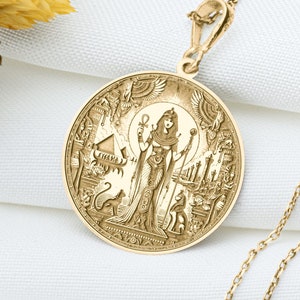 14k Solid Gold Cleopatra Charm Necklace, Cleopatra Silver Pendant, Rose Gold Cleopatra Necklace, Woman Jewelry, Queen Pendant, Gift For Her
