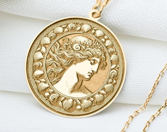 Venus Pendant Necklace: Greek Goddess Jewelry