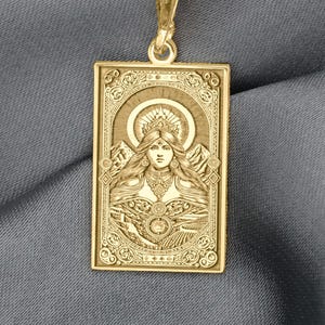 Pachamama Pendant – Andean Earth Goddess Necklace, Mother Nature Charm, Ancient Fertility Amulet, Sacred Life Talisman Jewelry, Nature Gift