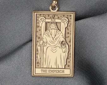 Die Kaiser-Tarotkarten-Anhänger: Major Arcana Halskette